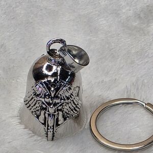 Biker Angel Guardian Bell Keychain - Men Accessories